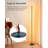 LED Corner Floor Lamp, Dimmable Standing Lamp For Living Room, Bedroom, Office, Minimalist Design, Warm White Light