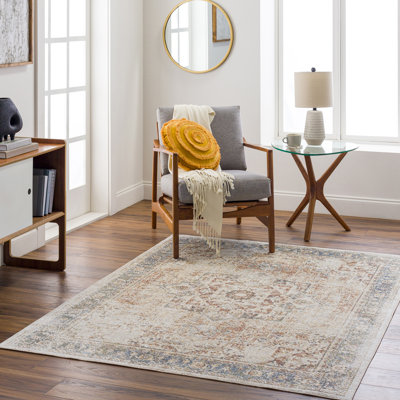 Saylor Machine Washable Traditional Boho Burnt Orange Runner Rug