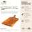 Lopsided Rectangular Teak Wood Chopping Board (13" X 7.8") With Handle