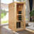 1-Person Bluetooth Compatible Far Infrared Sauna 980W Personal Indoor Sauna with Oxygen Lonizer