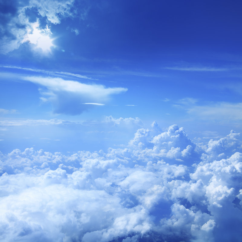Over clouds, 76cm H x 76cm W