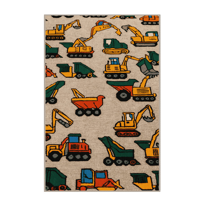 Tapis de transport brun lavable à la machine, Rectangulaire 7 pi x 10 pi