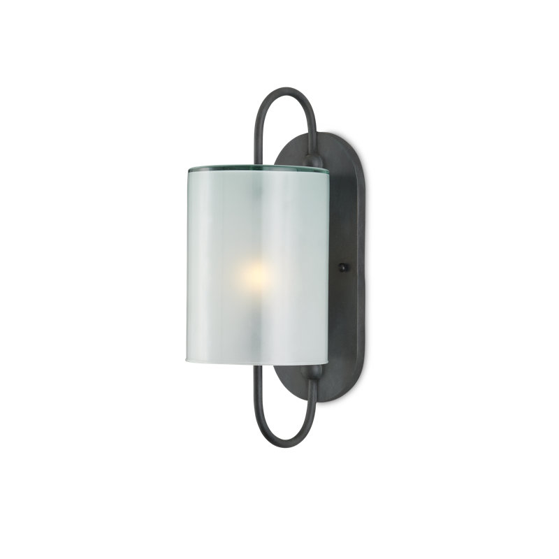 Glacier Flush Mounted Sconce, Antique Bronze