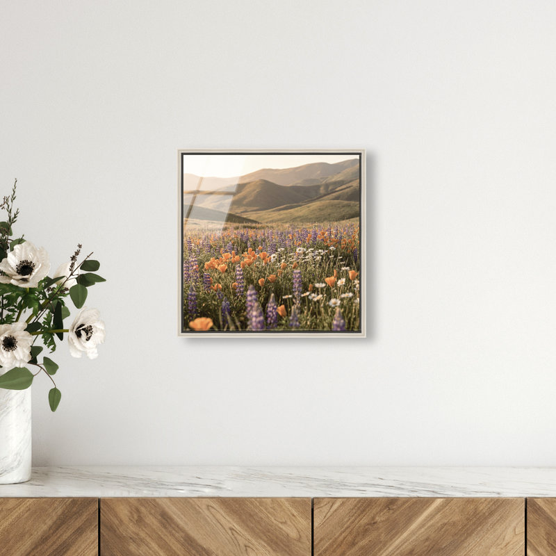 Lavender Hill Print by Oliver Gal, 13" H x 13" W, Silver Floater Frame