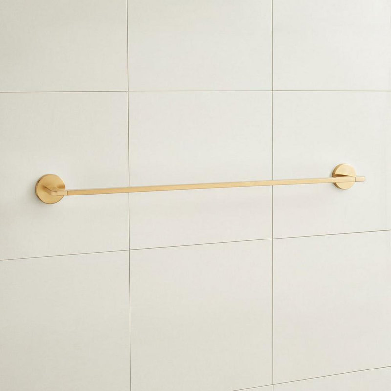 Drea 26-1/8" Towel Bar, Brushed Gold