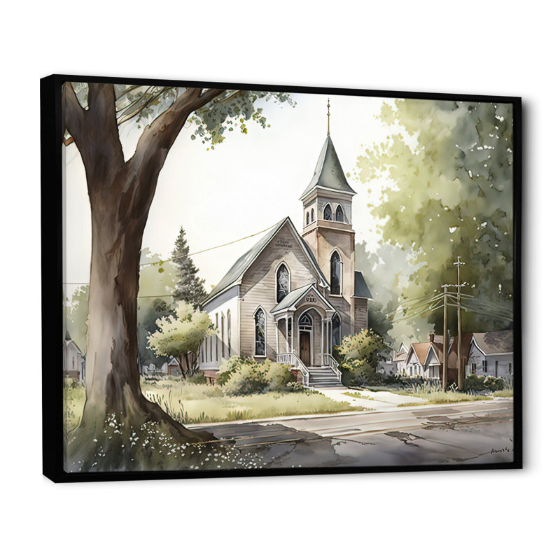 «Monochome Yellow and Gray Farm III - Barn Farm Ranch», art mural encadré, Cadre flottant noir, H 12 po x l 20 po x P 1 po