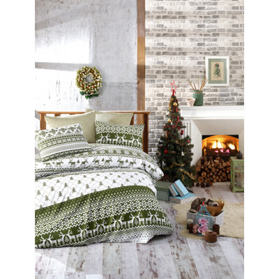 Modern & Contemporary Cotton Floral Duvet Cover