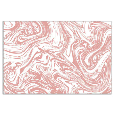 Pink Pastel Marble - Wrapped Canvas Print