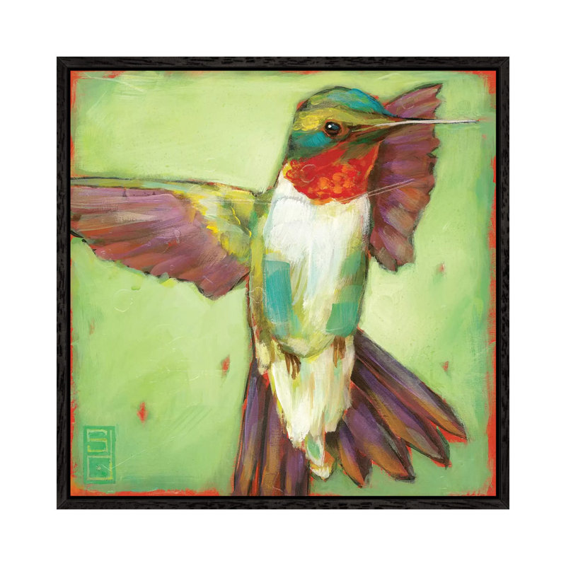 Quest For Flowers III by Stacy DAguiar - Gallery-Wrapped Canvas Giclée on Canvas, 93.98 cm H x 93.98 cm W, Black Framed