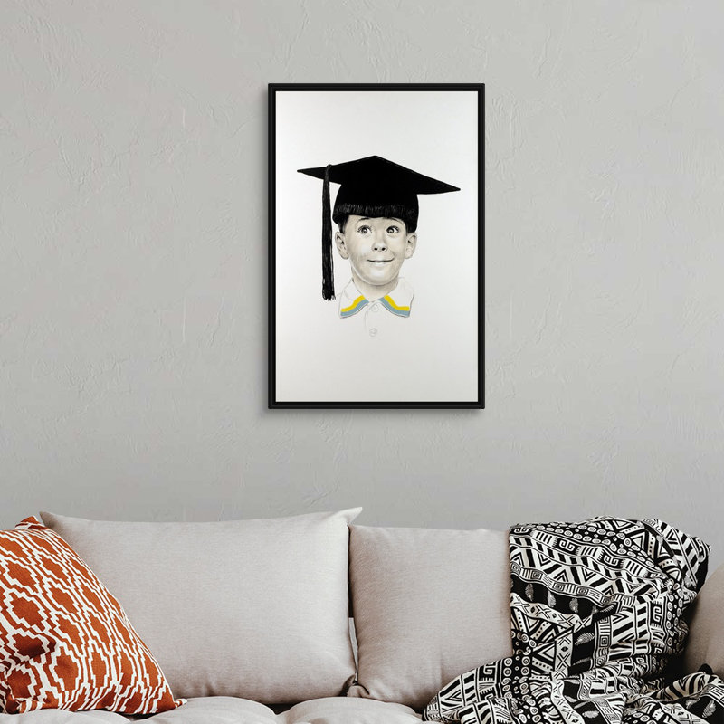 Art mural sur toile The Young, H 32 po x l 22 po x P 1,75 po, Cadre flottant noir