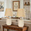 Lampe de table en céramique avec abat-jour festonné Kokeno-324511813