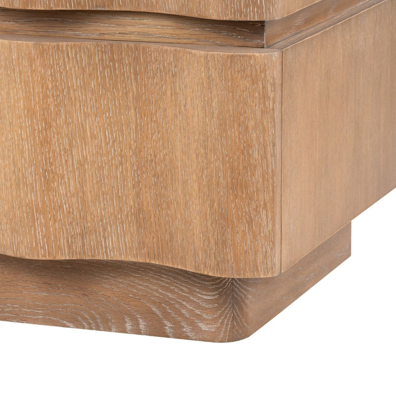 Vanessa 3 - Drawer Solid Wood Nightstand