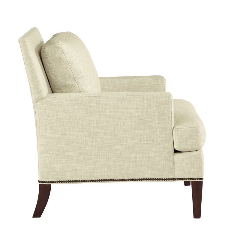 Audrey 36" Wide Armchair, Crystal Natural Polyester