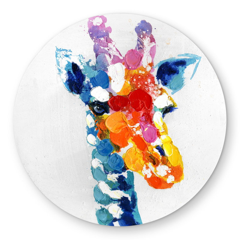 Color Spotted Abstract Giraffe Rug | Animals Bedroom Decor