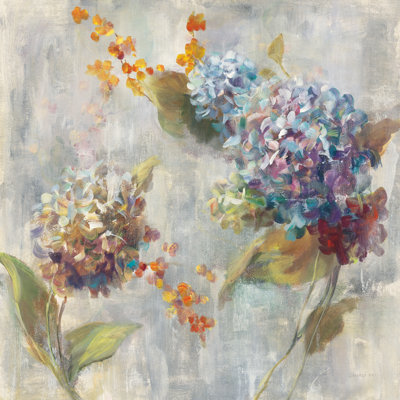 " Autumn Hydrangea II " by Danhui Nai Painting Print
