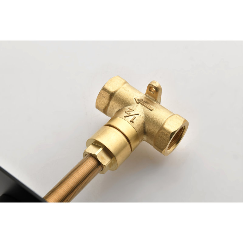 Valve 3/4 "réglable en volume - Corps de commande à poignée en laiton Master en nickel brossé 3 pièces