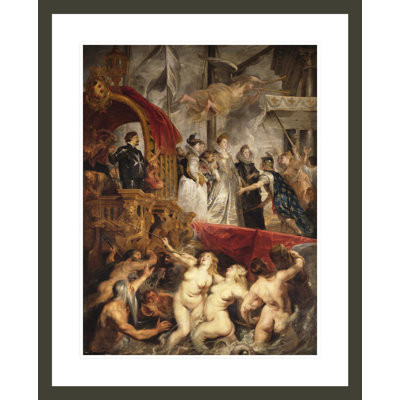 L'arrivée de Marie de Médicis à Marseille, le 3 novembre 1600 par Peter Paul Rubens, impression giclée encadrée