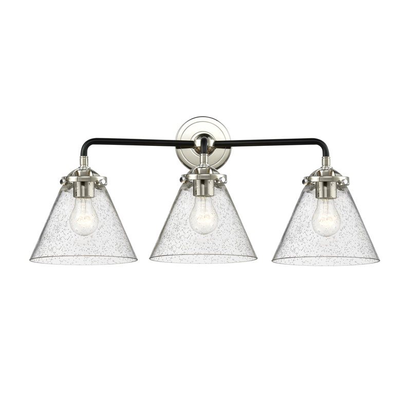 Éclairage pour meuble-lavabo 2 lumières Taryn, DEL, Grainé, Bronze huilé
