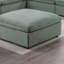 Repose-pieds contemporain en velours côtelé 1pc