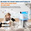 Purificateur d'air pour grandes pièces jusqu'à 344 m² (3700 pi²) – Préfiltre lavable, filtre HEPA H13, mode automatique intelligent, mode nuit à 23 dB et contrôle par application