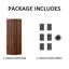 Porte de placard pliante en composite blanc texturé 20 po x 80 po x 3/4 po-138136764-138136742