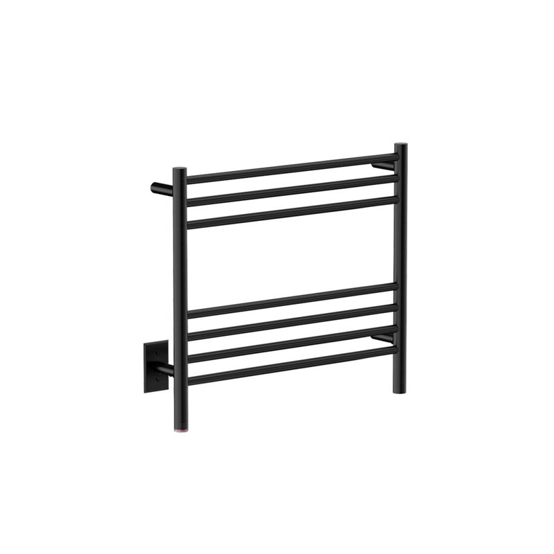 Natural 7 Wall Towel Rack, Matte Black, 23" H x 26" L x 4.5" D