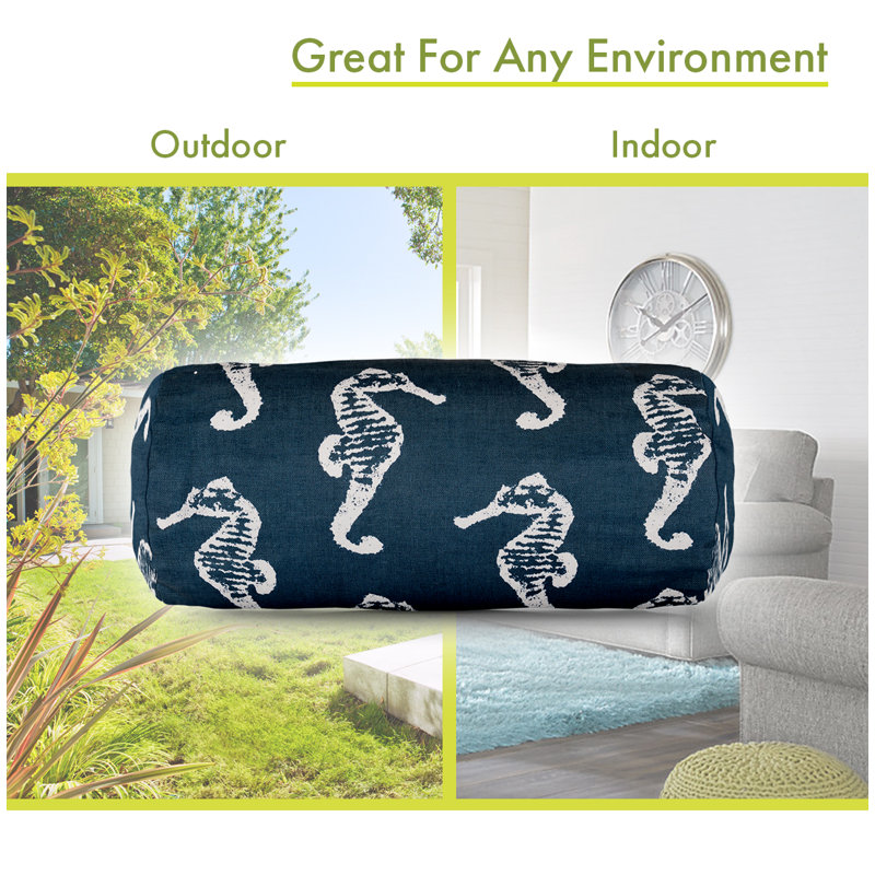 Reversible Throw Pillow, Navy