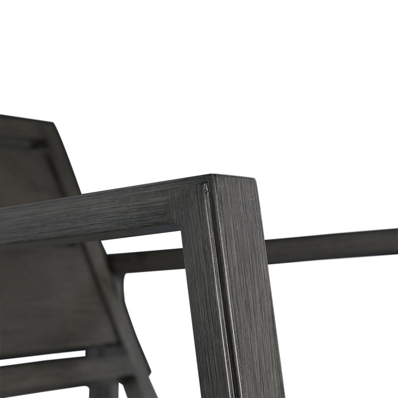 Avondale Wrought Aluminum Outdoor Rocker Chair by Summer Classics, Welt + Dream Fill, Perigold Arigato Patina, Slate Gray