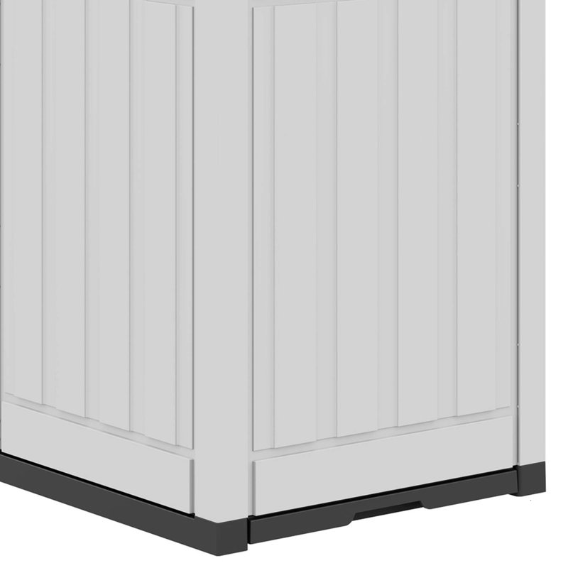 Edrosie Inc l 16 po 31 gallons, Blanc / gris