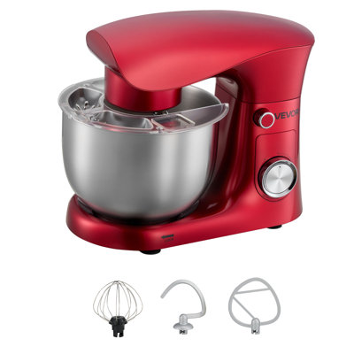 Stand Mixer, 4.4 QT Electric Kitchen Mixer, 300W Dough-Mixer, 10 + Pulse Speeds Tilt-head Food-Mixer with Stainless Steel Bowl, Dough Hook, Whisk, Beater, for Baking, Mixing, Whipping & Kneading
