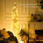 5' Tall Pre-Lit Slim Noble Fir Artificial Christmas Tree With 110 Warm White LED Lights And 294 Tips, For Christmas Decoration-103718635