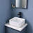 Topcraft Square Art Vessel Sink White
