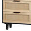 Commode 6 tiroirs multi-usages, armoire de rangement moderne avec pieds en bois-137468696-137468783-137468691