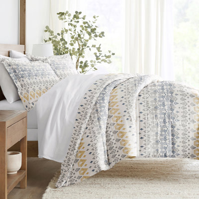 Ensemble d'édredon en microfibre à motif de literie ultra douce en duvet synthétique toutes saisons avec cachet maya