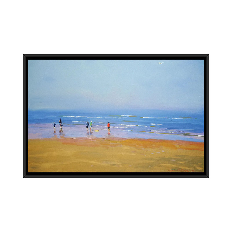 The Horizon by Igor Zhuk - Painting on Canvas, 101.6 cm H x 66.04 cm W, Black Framed