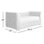 Lit de jour simple rembourré avec couchette-43008411