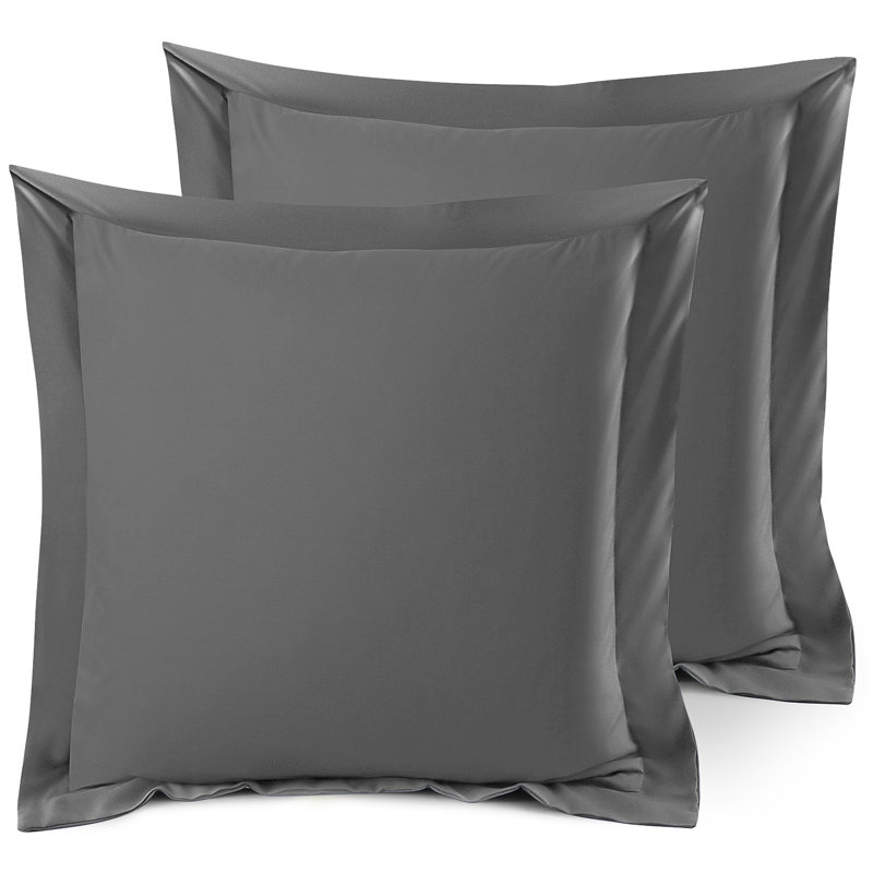 Taie décorative 100% polyester , Gris charbon, 26 po x 26 po