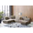 Lunaria - Modern Brown & Beige Fabric Modular Sectional Sofa