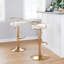 Tabourets de bar réglables Dannie Arabelle Glam avec repose-pieds arrondi en T-89129277-132394282