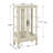 2 Doors Curio Cabinet With Tempered Glass Doors Cabinets With Mirrored Back Panel And Adjustable Shelves-1875527228-1852791101