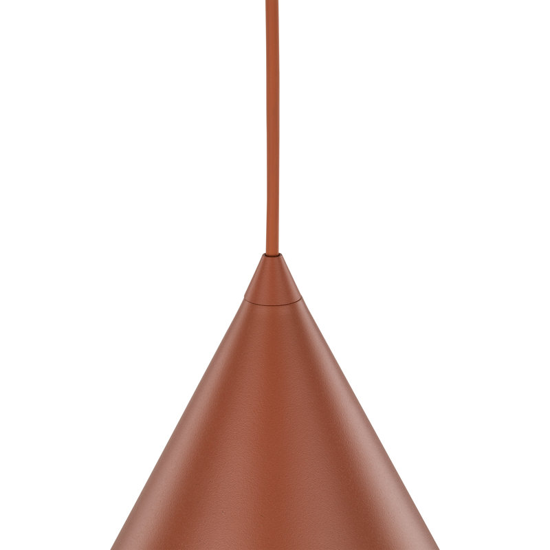 Luminaire suspendu CONO XL, H 65 po x l 13 po, Briques brunes