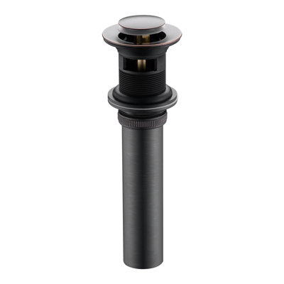 Pop-Up Bathroom Sink Drain Stopper with Overflow