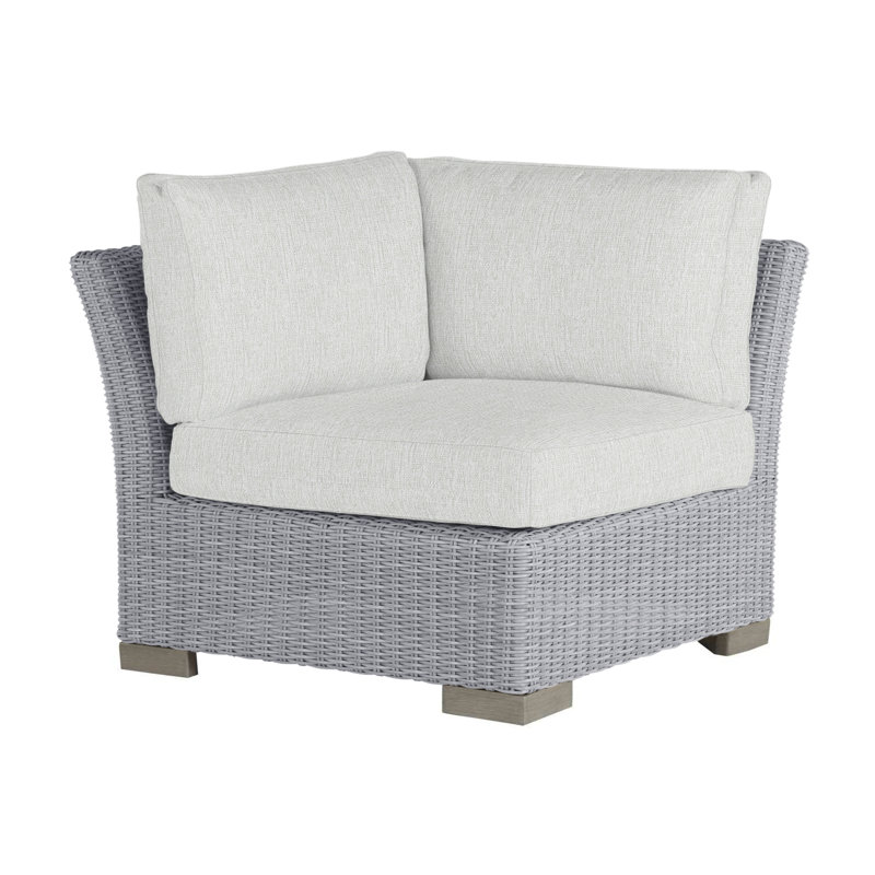 Club Woven Patio Lounge Chair with Cushions, Oyster, Bali Pearl, No Welt