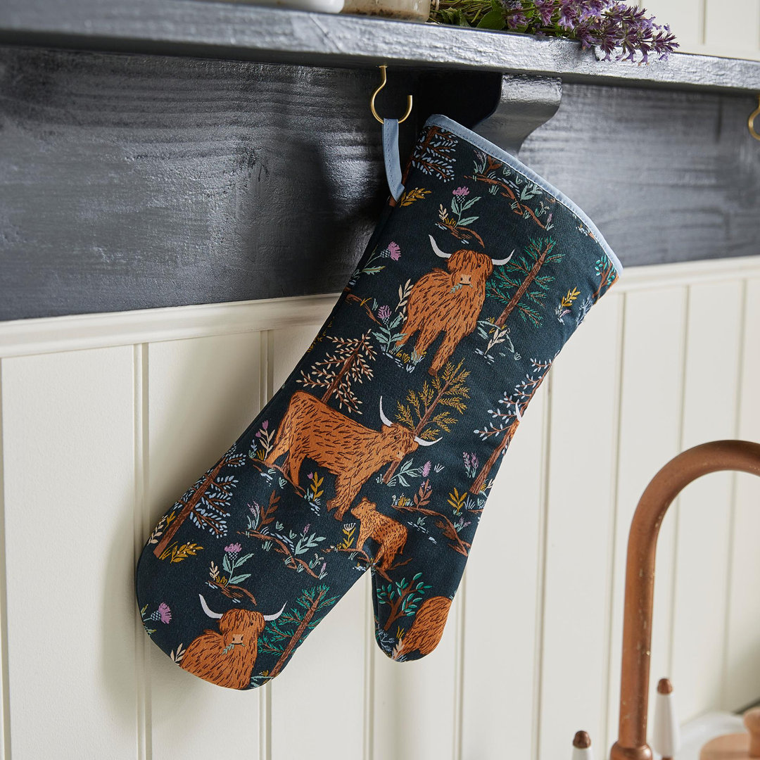 Ulster Weavers Connie the Cow Floral 100% Cotton Oven Glove Set