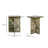 Rience Marble Top End Table-1037950361