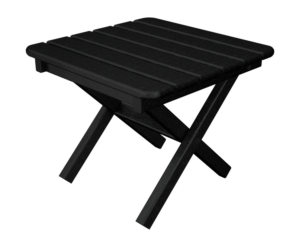 POLYWOOD® Tables 18" Patio Side Table, Black
