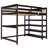 Solid Wood Loft Bed with Under-bed Desk-646243490