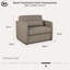 Fauteuil-lit convertible Serta Durango de 46 po de large, taille simple, bouclé-128726331