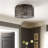 7 -Light Crystal Shaded 15.75" Flush Mount-2095589017