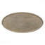 Table basse ovale avec tablette